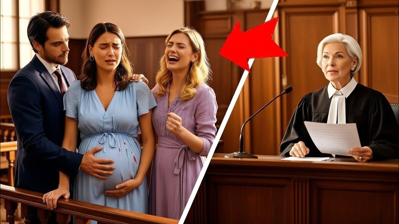 Esposa embarazada colapsa en el tribunal — la amante ríe hasta que el juez muestra el ADN oculto.