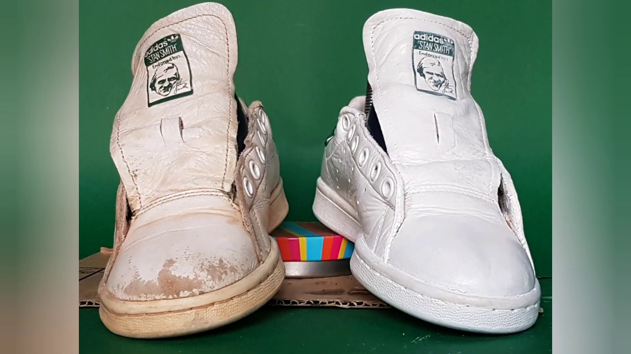 CLEAN & RESTORE ADIDAS WHITE - ADIDAS STAN SMITH BIANCHE PULISCI & RINNOVA  IL CAZOLAIO PROFESSIONALE - YouTube