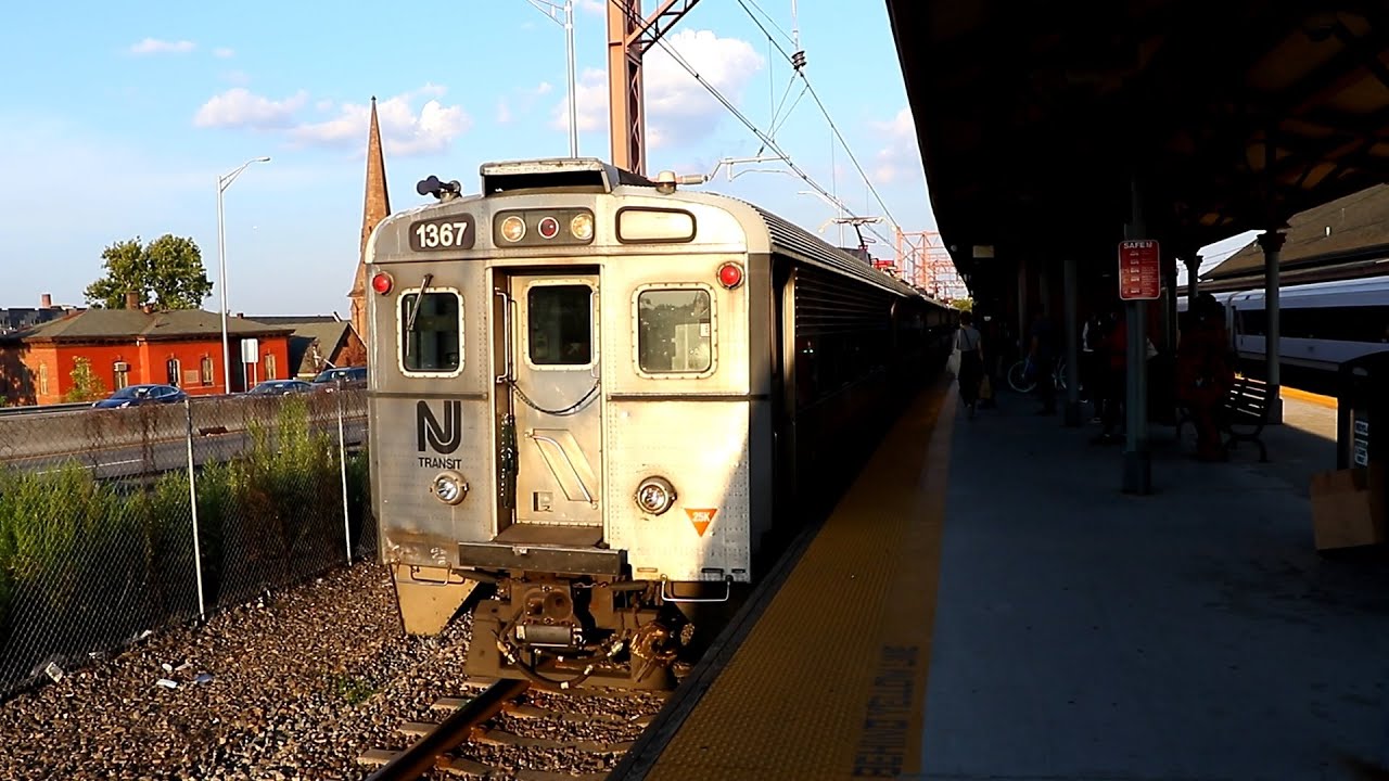 New Jersey Transit Dover Bound 3 Car Train Of Arrow IIIs Newark new-jersey-transit-dover-bound-3-car-train-of-arrow-iiis-newark
