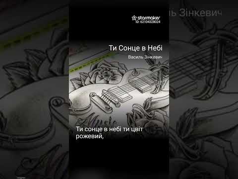 ТИ СОНЦЕ В НЕБІ виконує ІВАННА ПАЗИН карооке