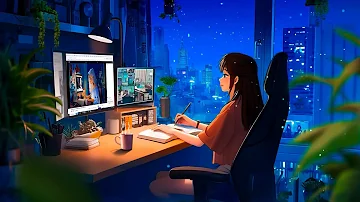 Late Night Vibes 🌙 Study music ~ Study / relax / stress relief ~ Chill lofi mix