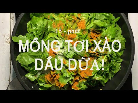 Hướng dẫn rau mồng tơi xào dầu dừa | Bí quyết làm bánh đơn giản