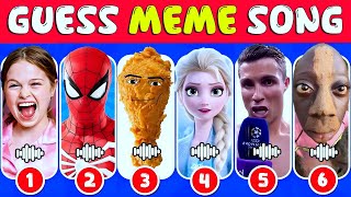 GUESS MEME & WHO'S SINGING 🎤🎵 🔥 | Lay Lay, King Ferran, Salish Matter, MrBeast, Skibidi Toilet, Elsa