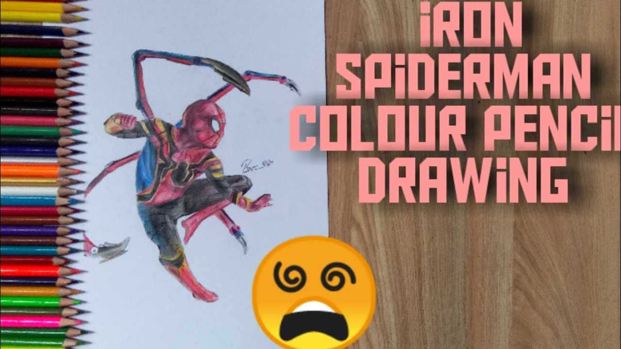 Iron Spiderman drawing - YouTube