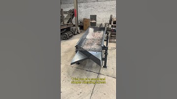 This simple-structured vibrating screen can easily separate stones into different sizes#screen