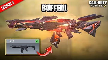 The M13 Best "Buffed" Gunsmith/Loadout Class Setup | Fast ADS + No RECOIL | Season 2 COD Mobile