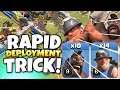 RAPID DEPLOYMENT Trick for TH12 QC Hog/Miner Hybrid | Best TH12 Attack Strategies in Clash of Clans