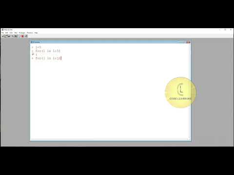 R | Printing pattern #6 | CodeLearning