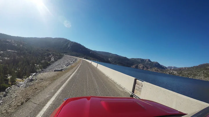 Driving Across Wishon Reservoir 4K
