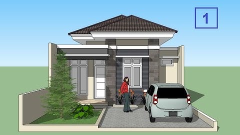 Sketchup house minimalis design tutorial Part 1