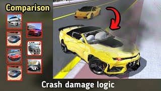 All popular Android/IOS Car Simulator games | Crash damage logic screenshot 5