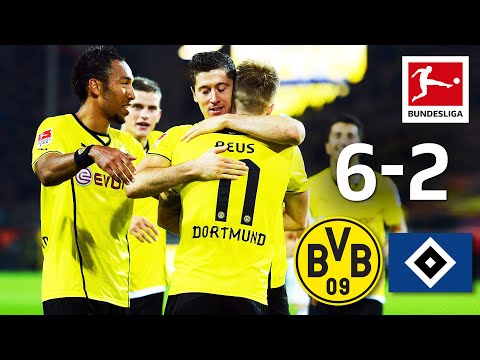 Aubameyang, lewandowski & reus vs. Hsv! | borussia dortmund vs. Hamburger sv | full game | 13/14