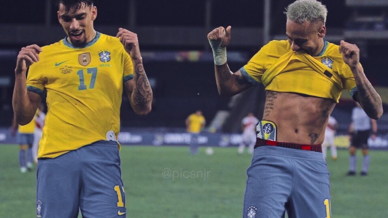 NEYMAR JR E PAQUETÁ DANÇANDO, CHAMA O TEU VULGO MALVADÃO, BRASIL VS