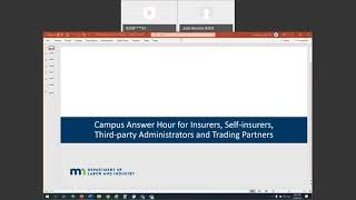 Campus Answer Hour for Insurers, Self-insurers, TPAs and Trading Partners, presented March 24, 2021