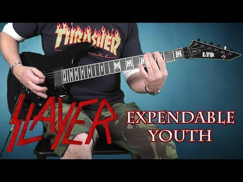 Slayer - Expendable Youth - full guitar cover with solo