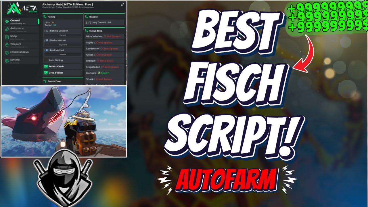 [Working] OP Fisch Script 2025 ⚡ Auto Sell, Auto Shake & Infinite Cash ...