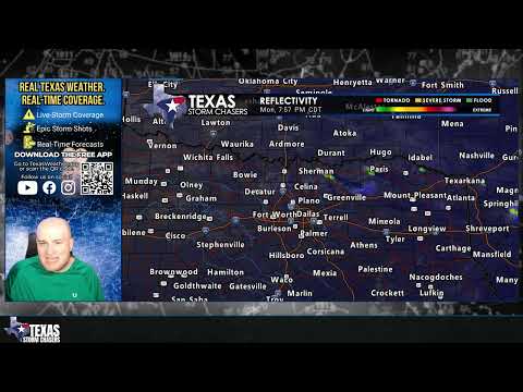 Isolated Storms May Dump Heavy Rain Overnight in North/Northeast Texas