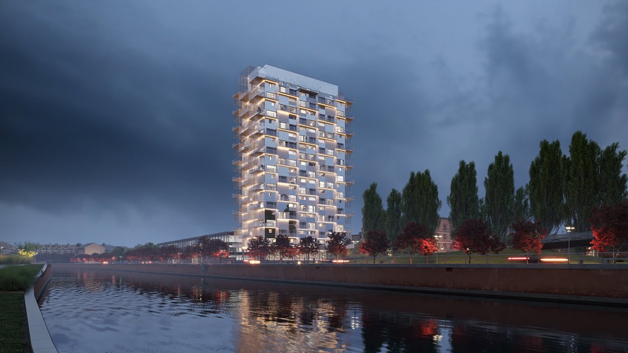 K-Tower Animation | 3D Visualization Course