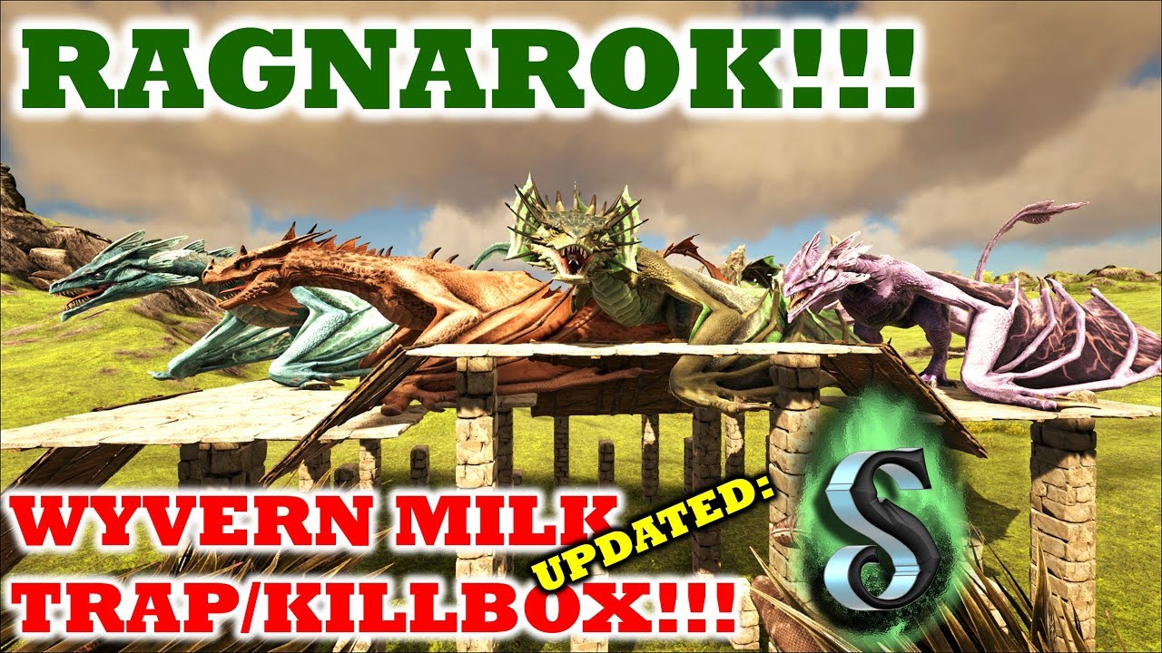 Ragnarok Wyvern Trap 2 0 Easy Wyvern Milk Farm Easy Wyvern Eggs Ark Survival Evolved 17 Youtube