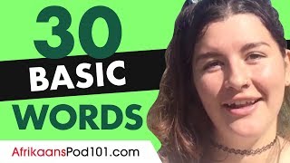 30 Beginner Afrikaans Words (Useful Vocabulary)