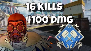 Apex Legends - 16 Kills 4100 Damage | 4k badge | 16kills