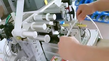 tabletop type wire cable folding sticker labeling machine semi auto machine à étiqueter les câbles