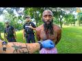 Police Save Dog Owners From Disturbed Man Attacking Their Pets