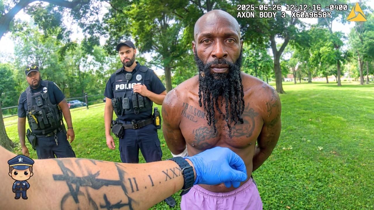 Police Save Dog Owners From Disturbed Man Attacking Their Pets