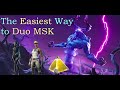 The easiest way to duo msk  fortnite stw mythic storm king