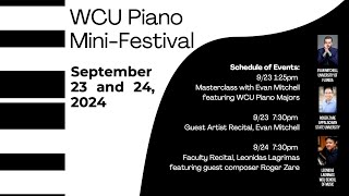 WCU School of Music Faculty Recital - WCU Piano Mini Festival (Sound Waves Performance)