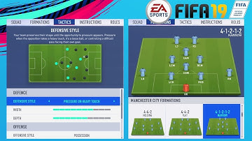 FIFA 19 4-1-2-1-2 CUSTOM TACTICS | POSSESSION FOOTBALL HD
