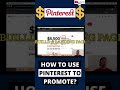 How to use Pinterest to promote your product #shorts