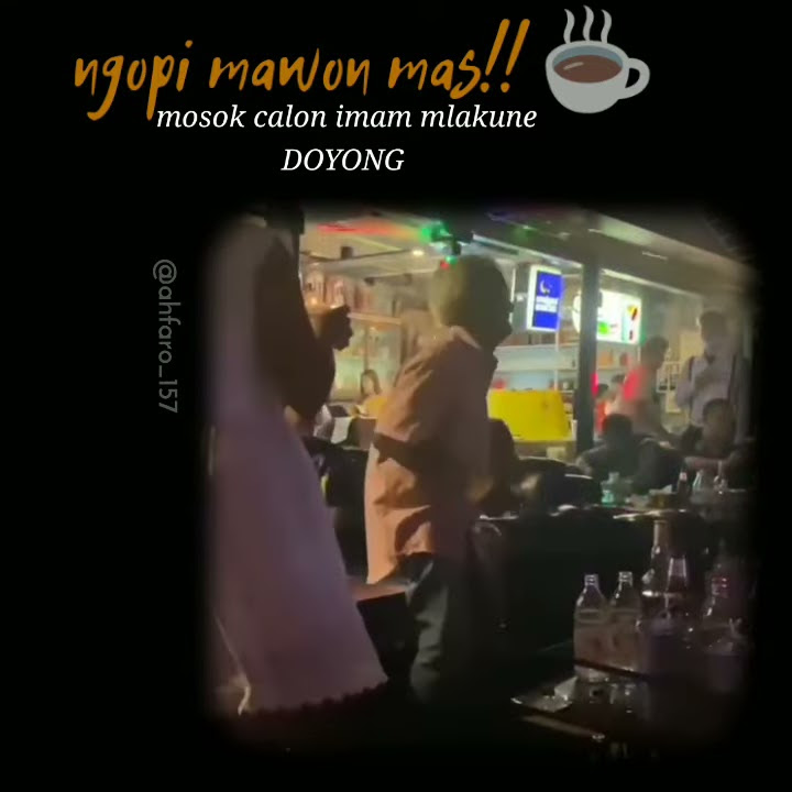 Dj ji walang kaji story whatsapp viral keren,kakek goyang di cafe.