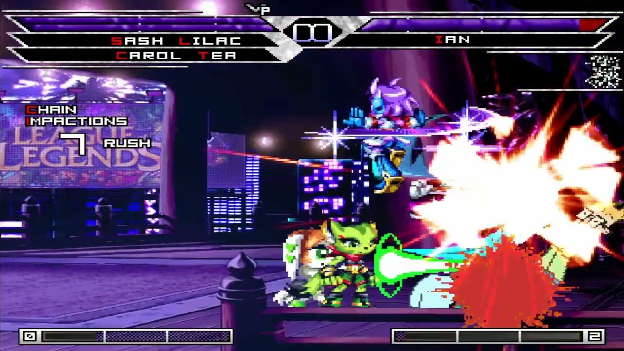 KOF MUGEN Tag Sash Lilac, Carol Tea, Mila Baset, Neera Li VS Megara, Ian Kelley, Lola Buny, Primpall