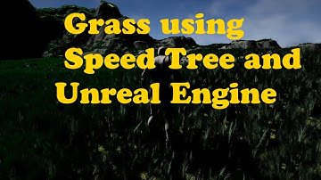 Grass using SpeedTree and Unreal Engine