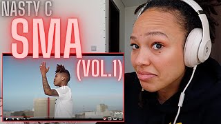 This Guy Is BLOWING UP .. and Now I See Why! | Nasty C - SMA (Vol.1) ft. Rowlene [REACTION!!]