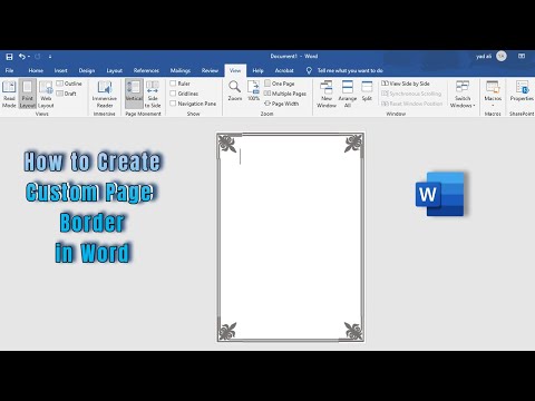 How to create Custom Page Border In Microsoft word 2019 step by step | Page Border in Word