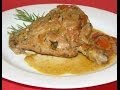 Кролик тушеный в сметане./Rabbit stewed in sour cream.