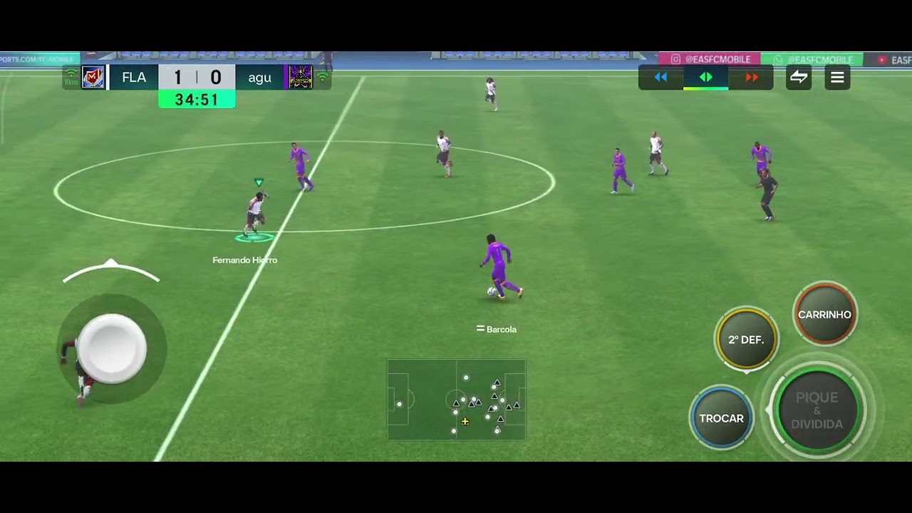 Amassando no um contra um FC mobile 