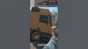 1v4 clutch on overpass #cs2 #csgo #clips #clutch