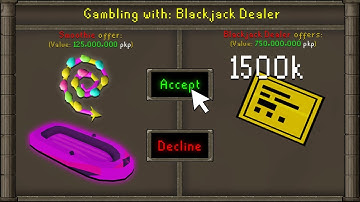 MY FRIEND ALLOWED ME TO GAMBLE HIS TWO *VERY RARE* ITEMS AND THIS HAPPENED.. Roat Pkz RSPS