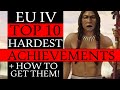 Top 10 Hardest Achievements in EU4 & How To Get Them!