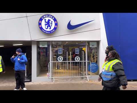 Outside the Chelsea Megastore at Stamford Bridge (13/3/22)