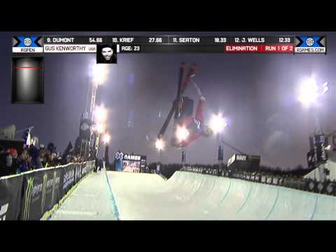 Gus Kenworthy qualifies first in Men’s Ski SuperPipe - Winter X Games