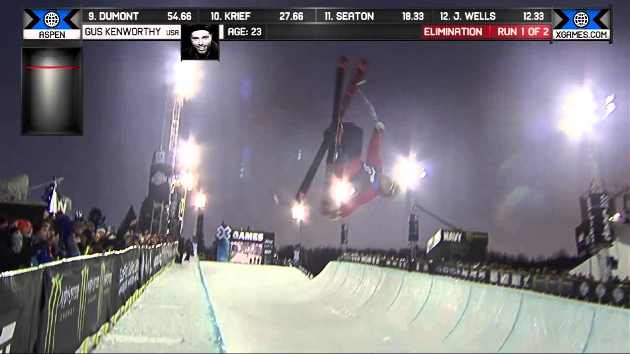 Gus Kenworthy qualifies first in Men’s Ski SuperPipe - Winter X Games