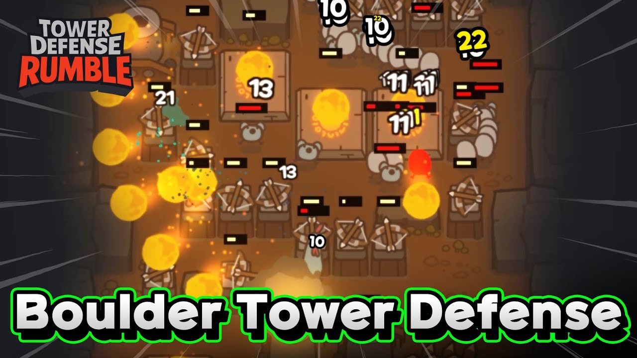 [Tower Defense Rumble] Boulder Roadblock Defense - YouTube