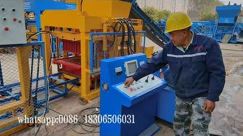 QTJ4-18 concrete block making machine/400x100x200 size hollow blocks