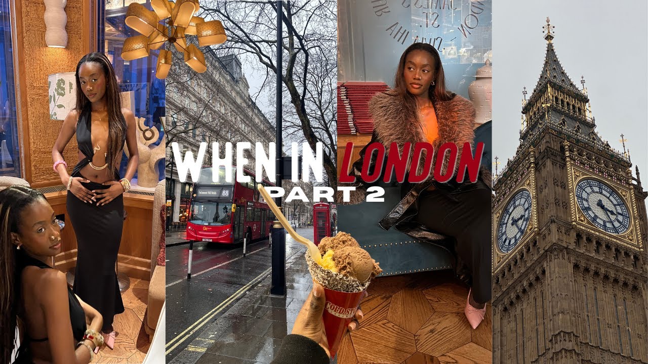 WHEN IN LONDON | PART 2 | going out | getting grills | fancy restaurants | photoshoots | exploring 🖤