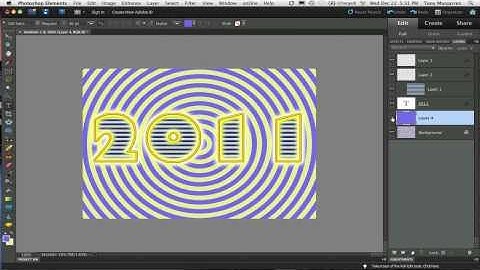 Text Effect in Photoshop Elements