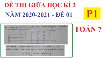 ĐỀ THI GIỮA HỌC KÌ 2 MÔN TOÁN LỚP 7 NĂM HỌC 2020-2021 - ĐỀ SỐ 01 - P1